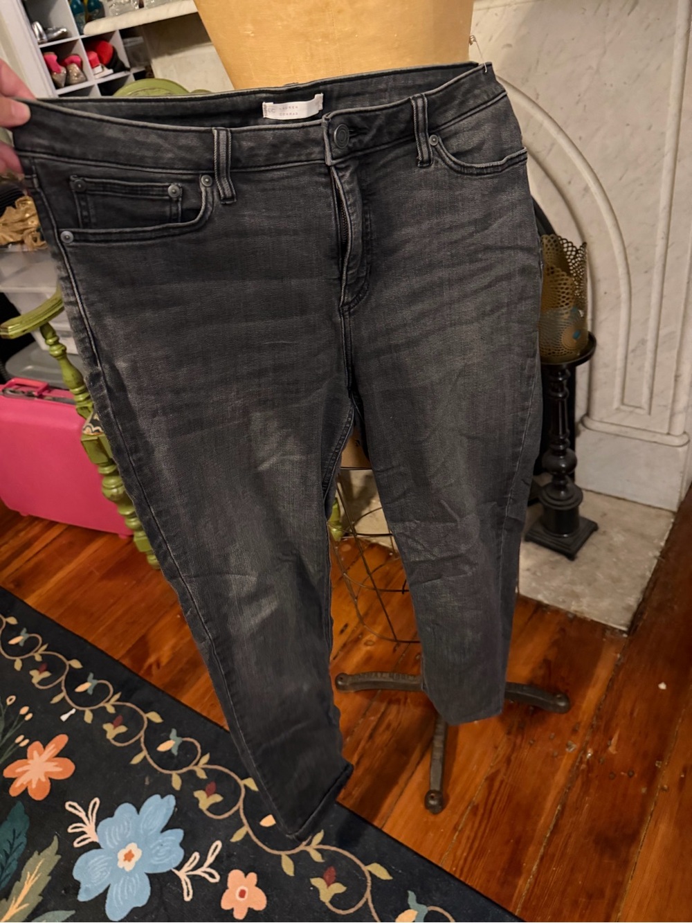LC Lauren Conrad Black Wash Skinny Jeans